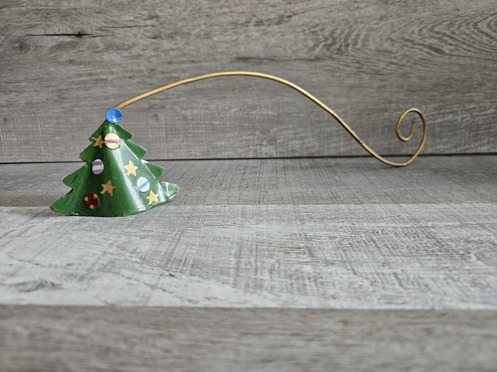 Vintage Long Handle Christmas Tree Candle Snuffer Metal Whimsical 12"